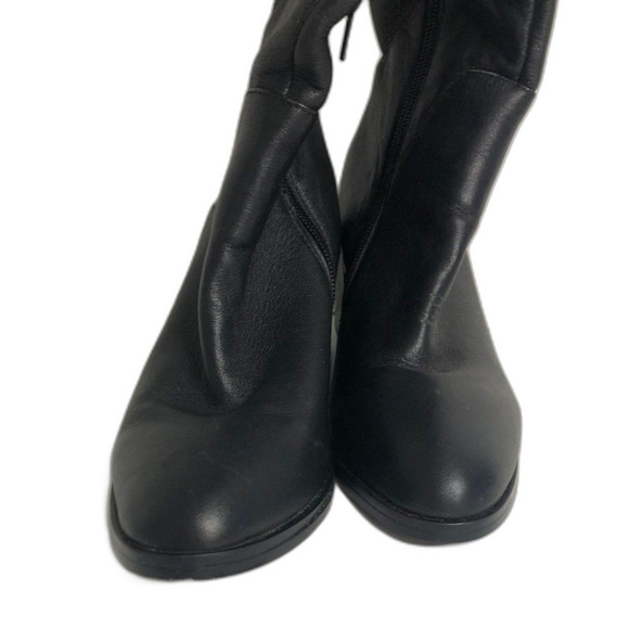 STEVE MADDEN Boots Women's Size 6.5 Black Roman Leather Knee High Shoes - Picture 5 of 13